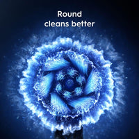 Oral-B iO Series 10 Rechargeable Electric Toothbrush with Visible Pressure Sensor to Protect Gums, 2 Min Timer, 7 Cleaning Settings, 4 Replacement Toothbrush Heads, and Charging Travel Case, Black