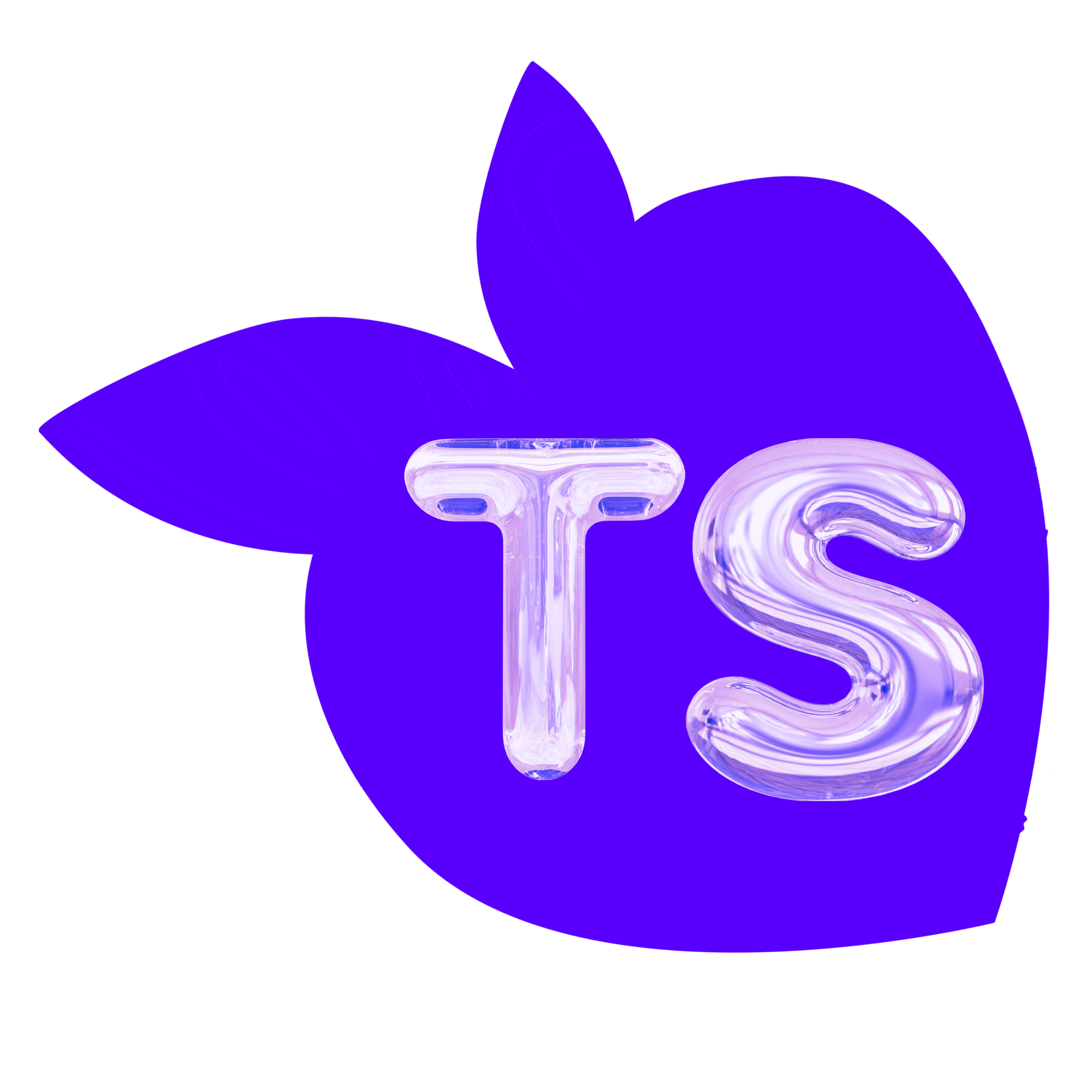 Purple logo with 'TS' letters on a white background