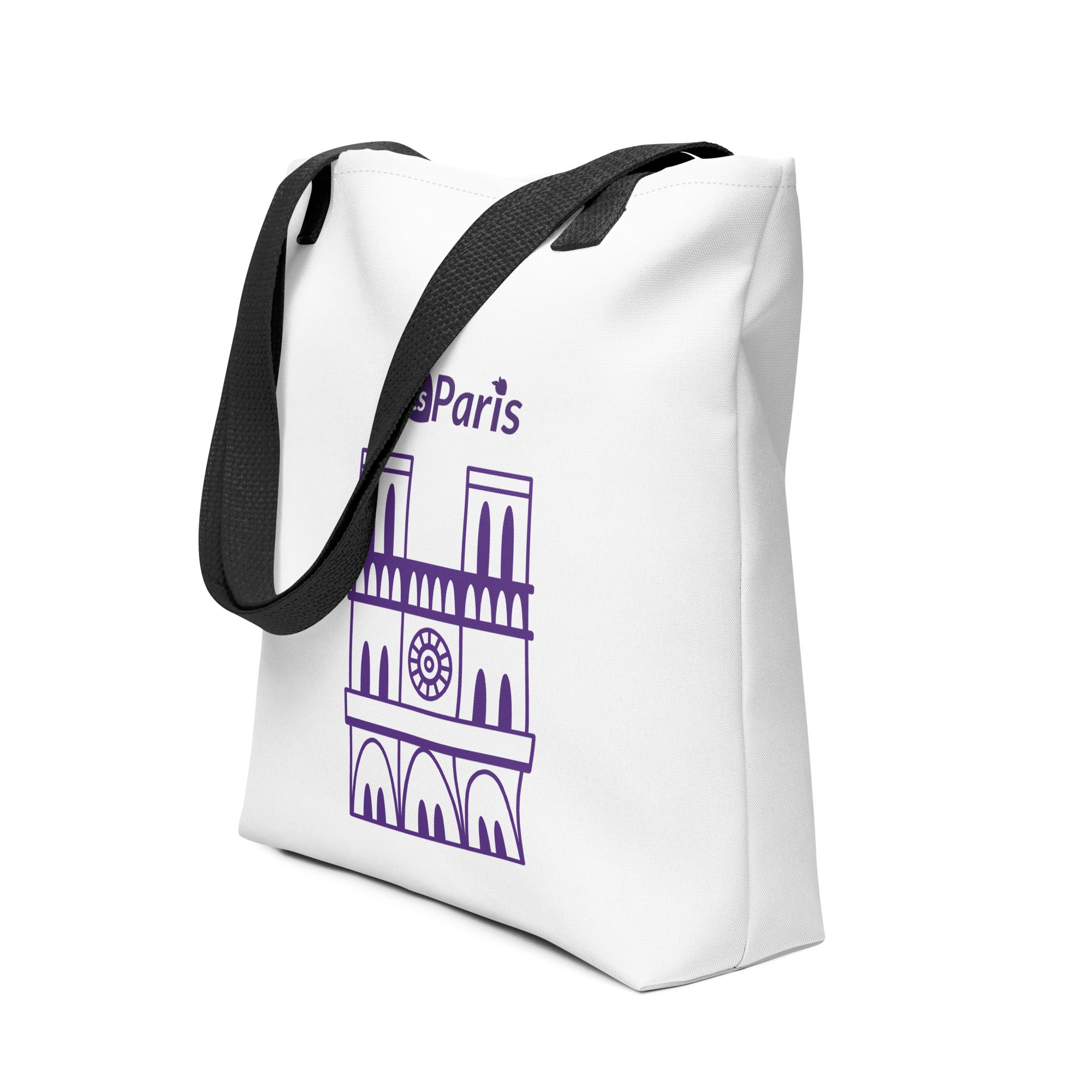 tsgabrielle® • Parigi - Cattedrale di Notre-Dame • Borsa tote • Bianca • 39 x 39 cm