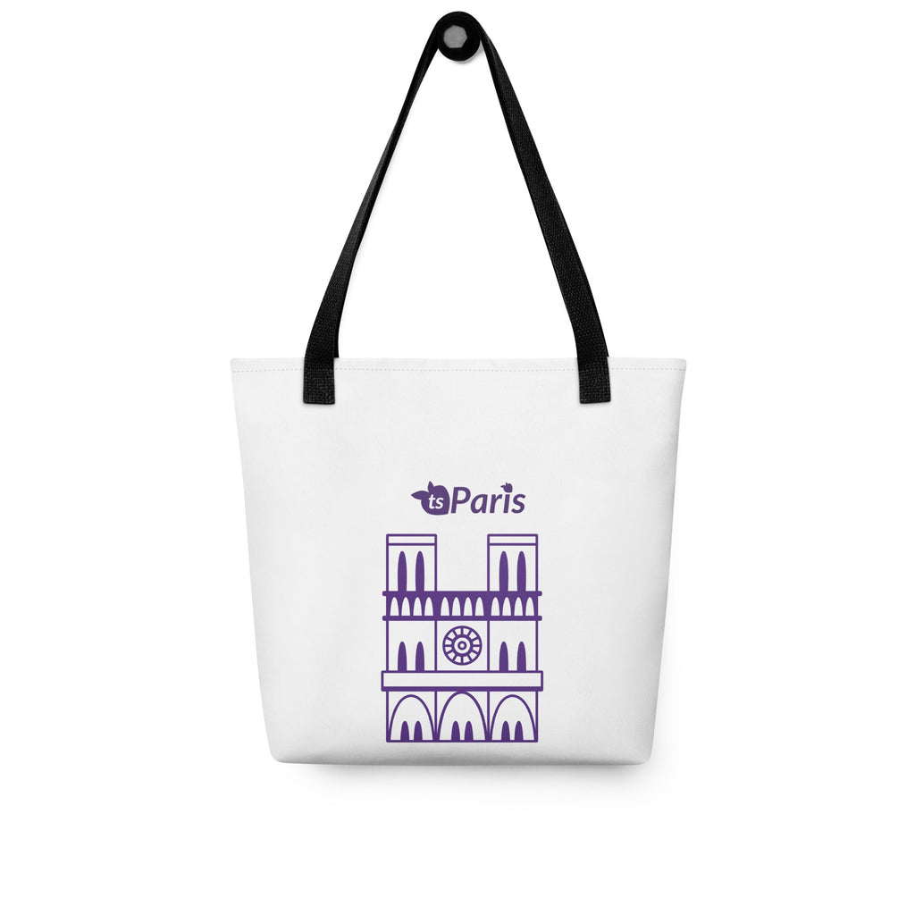 tsgabrielle® • Parigi - Cattedrale di Notre-Dame • Borsa tote • Bianca • 39 x 39 cm