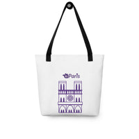 tsgabrielle® • Paris - Notre-Dame Cathedral • Tote Bag • White • 39 x 39 cm