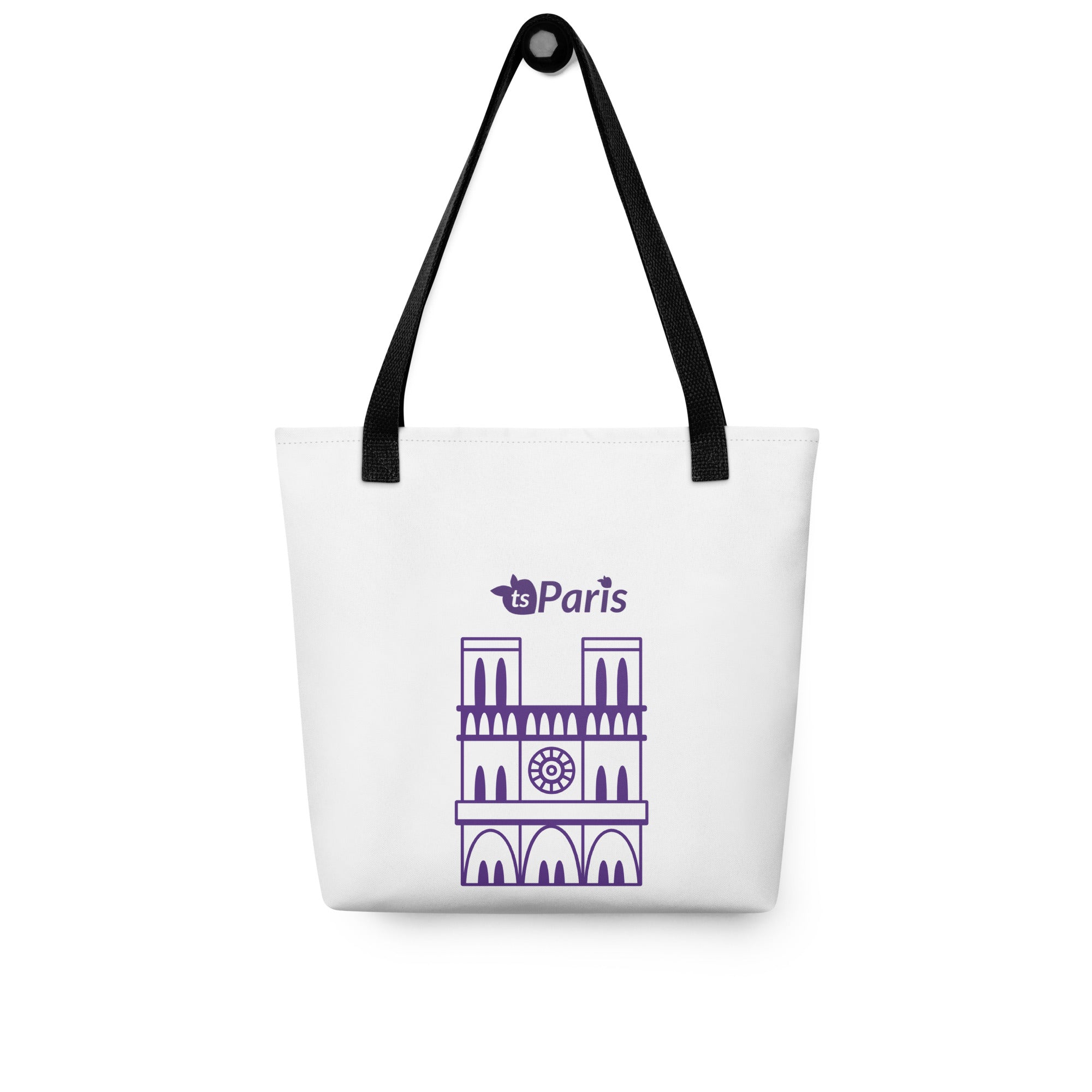 tsgabrielle® • Parigi - Cattedrale di Notre-Dame • Borsa tote • Bianca • 39 x 39 cm
