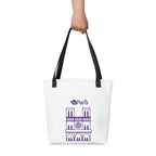 tsgabrielle® • Parigi - Cattedrale di Notre-Dame • Borsa tote • Bianca • 39 x 39 cm