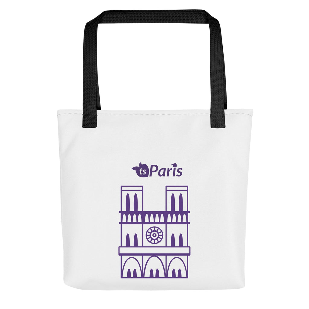 tsgabrielle® • Parigi - Cattedrale di Notre-Dame • Borsa tote • Bianca • 39 x 39 cm