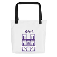 tsgabrielle® • Paris - Notre-Dame Cathedral • Tote Bag • White • 39 x 39 cm