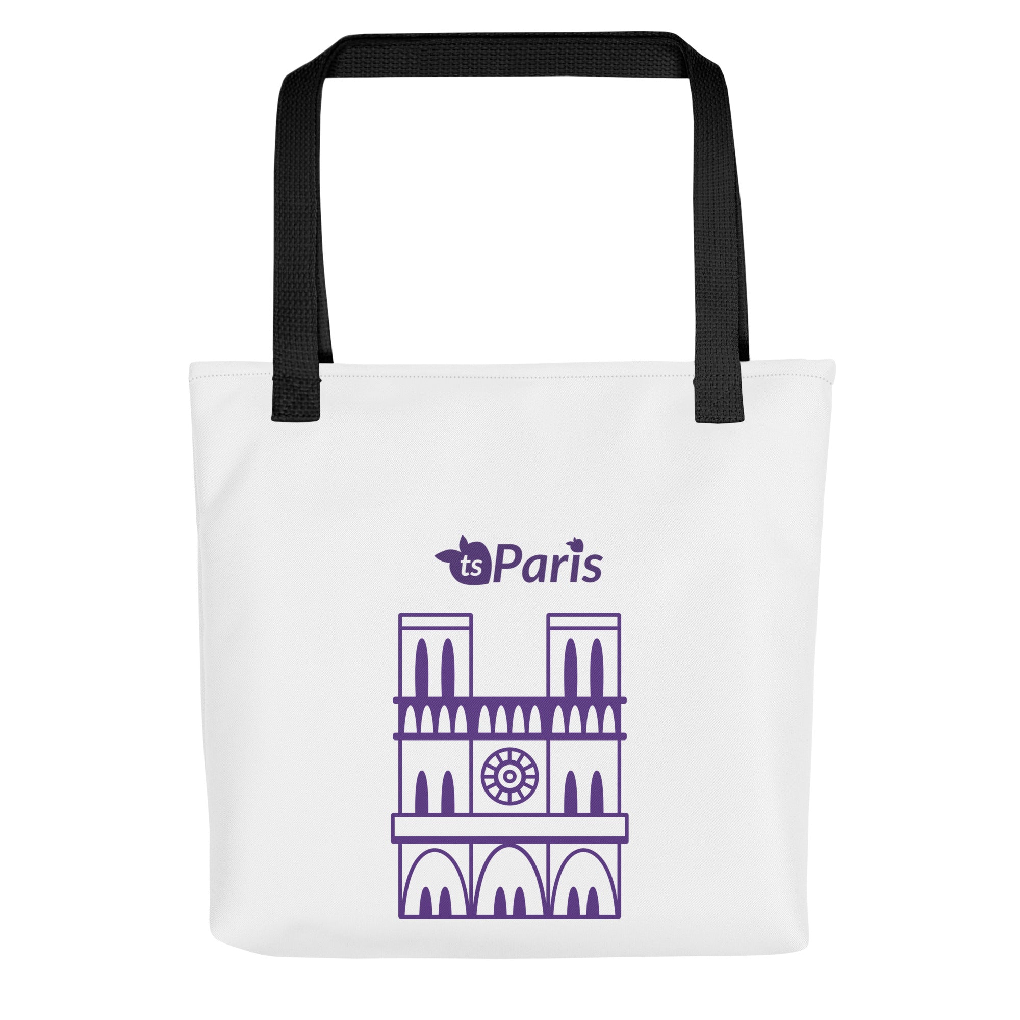 tsgabrielle® • Parigi - Cattedrale di Notre-Dame • Borsa tote • Bianca • 39 x 39 cm