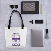tsgabrielle® • Paris - Notre-Dame Cathedral • Tote Bag • White • 39 x 39 cm