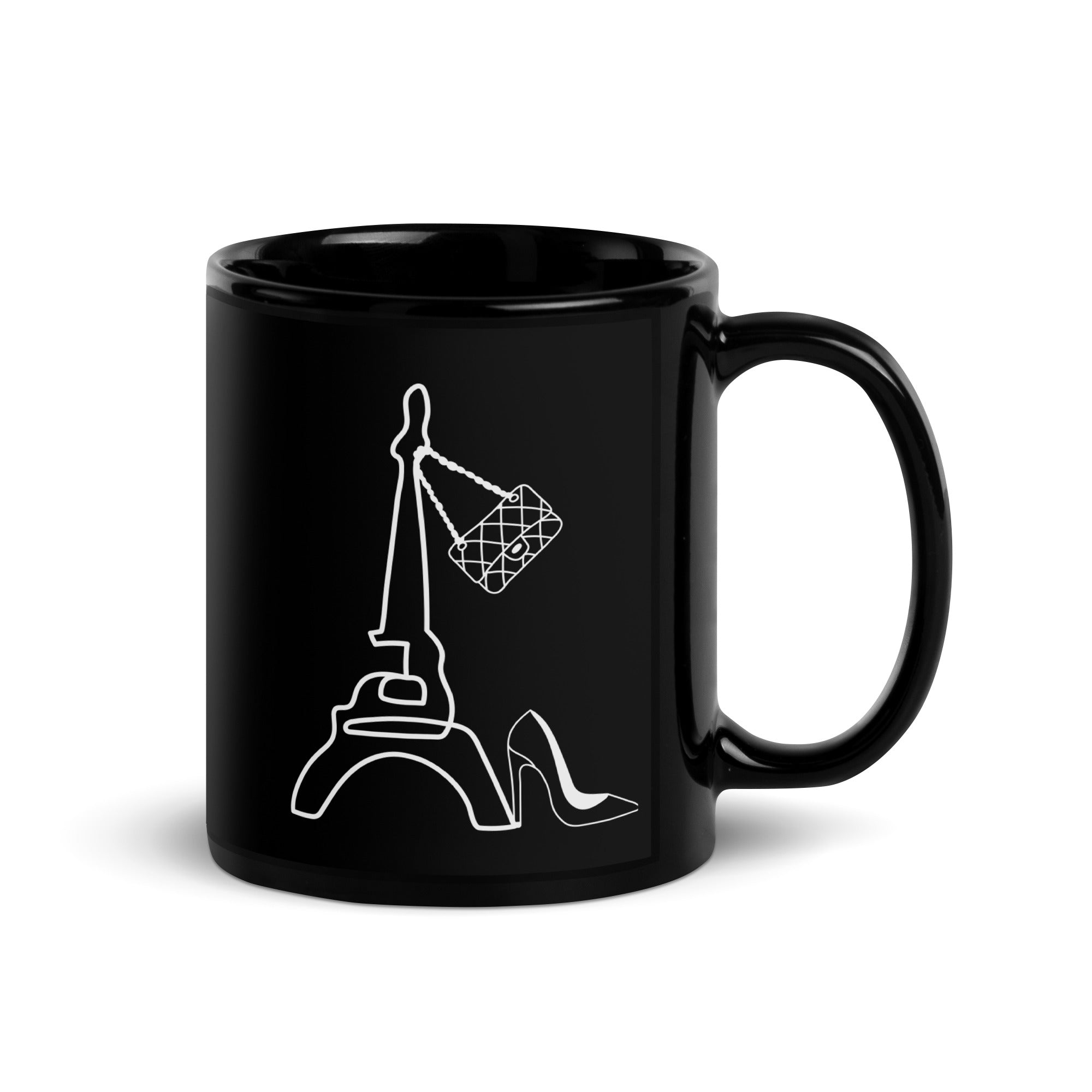 tsgabrielle® • Paris • Glossy Mug • Black • Ceramic • 2 Sizes