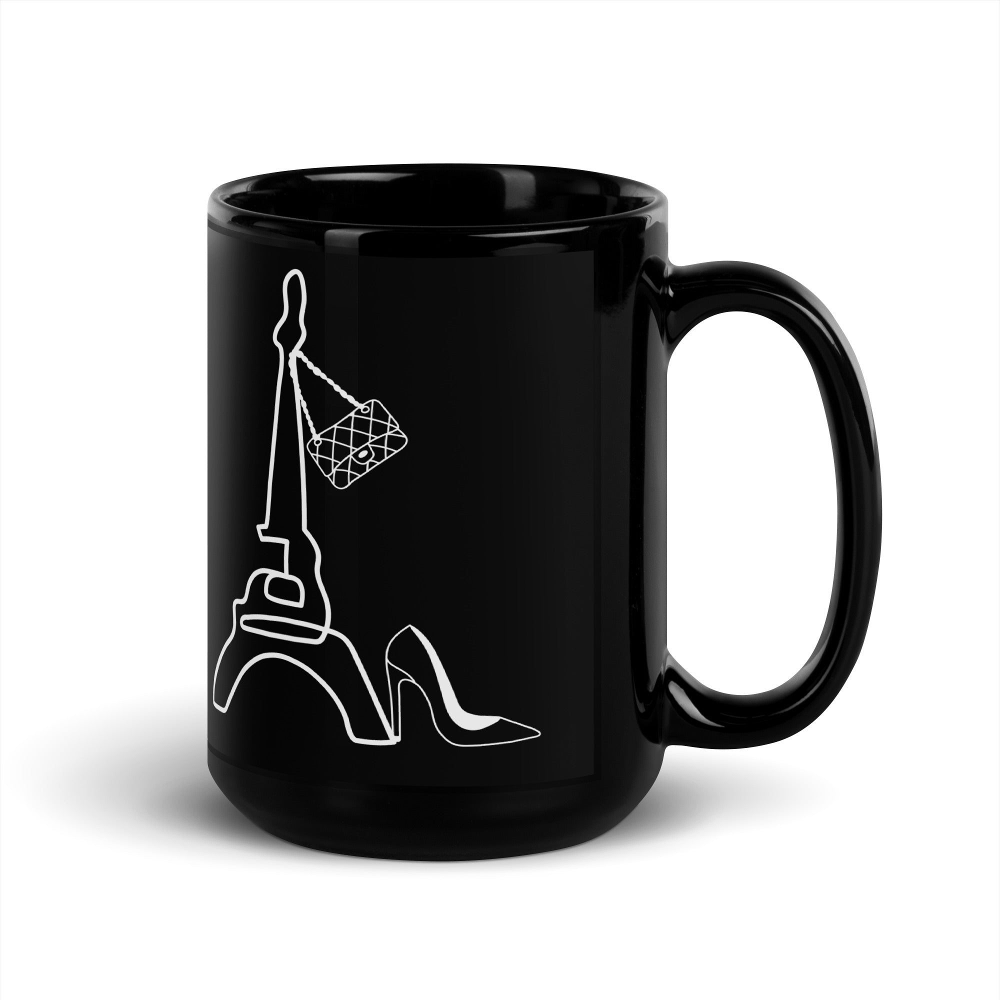 tsgabrielle® • Paris • Glossy Mug • Black • Ceramic • 2 Sizes