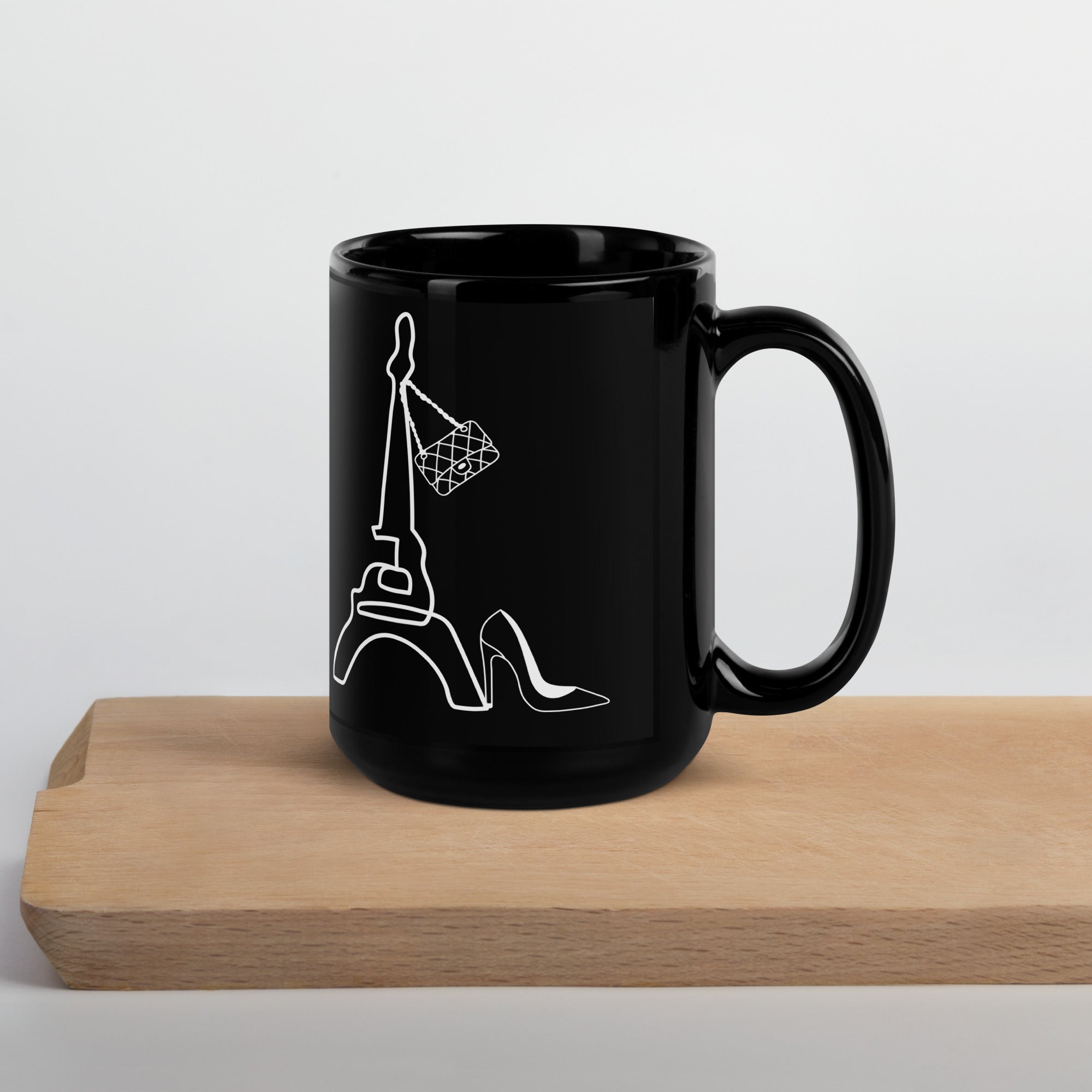 tsgabrielle® • Paris • Glossy Mug • Black • Ceramic • 2 Sizes