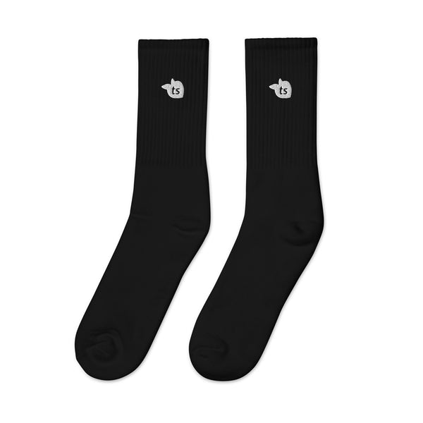 tsgabrielle® • For Him 👔 • Embroidered Socks • Black •