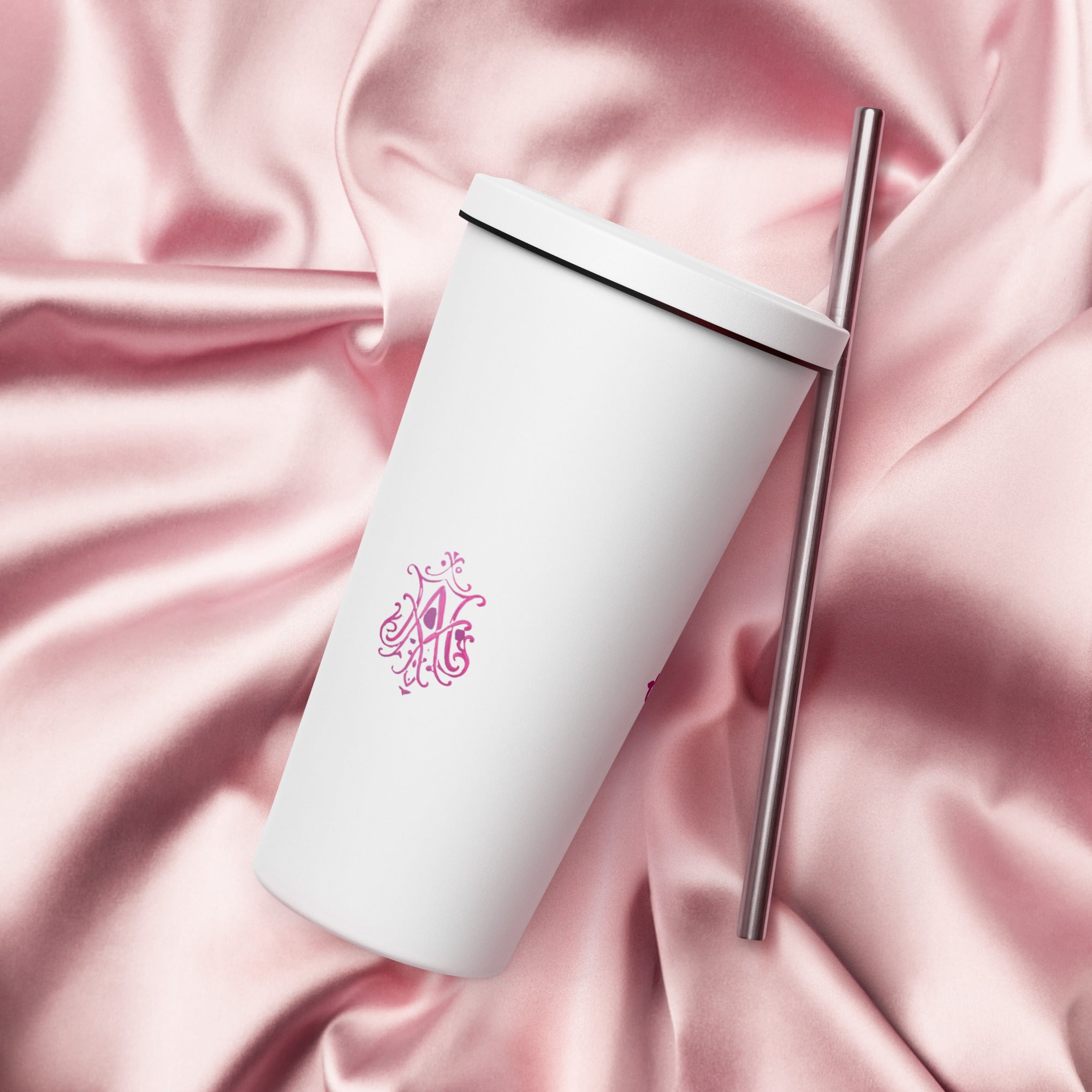 tsgabrielle® • Paris - Marie Antoinette • Tumbler • Stainless Steel • White • 20 oz