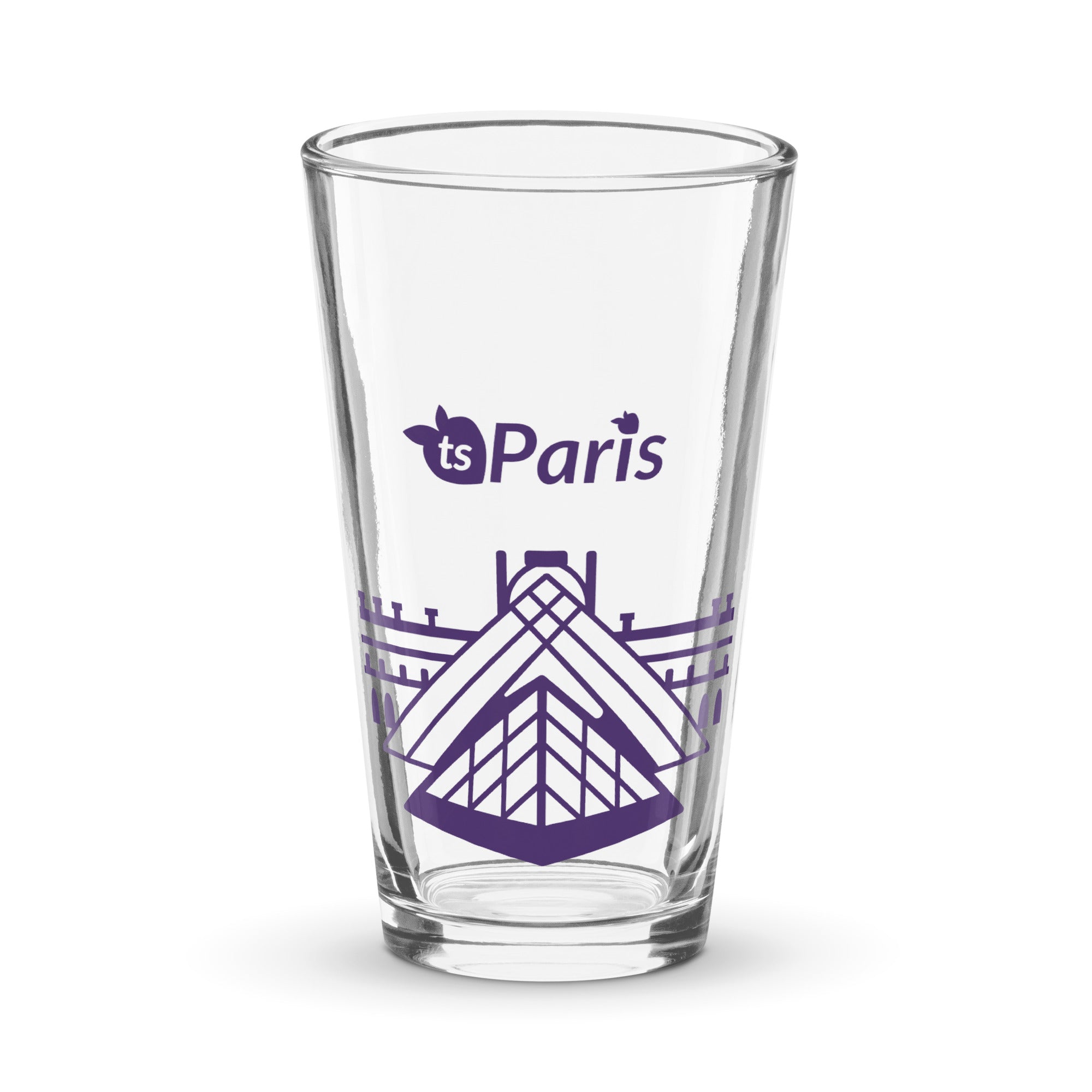 tsgabrielle® • Parigi - La Piramide del Louvre • Bicchiere da pinta shaker • 473 ml