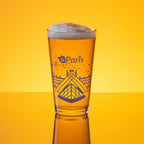tsgabrielle® • Parigi - La Piramide del Louvre • Bicchiere da pinta shaker • 473 ml