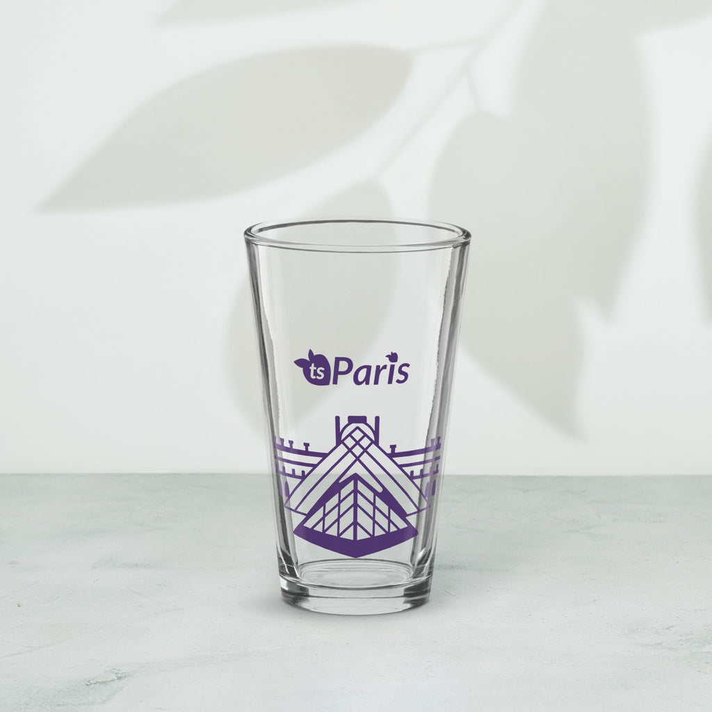 tsgabrielle® • Parigi - La Piramide del Louvre • Bicchiere da pinta shaker • 473 ml