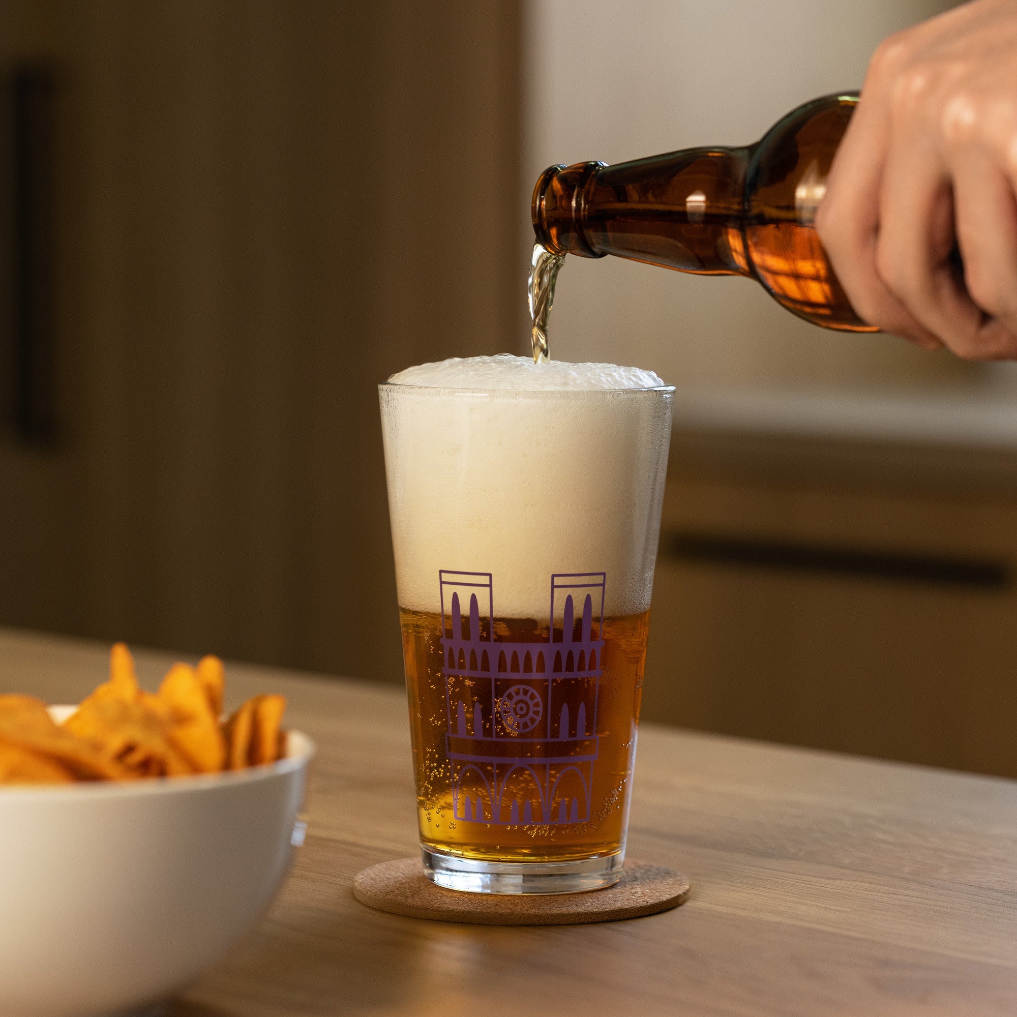 tsgabrielle® • Paris - Notre-Dame Cathedral • Shaker Pint Glass • 473 ml