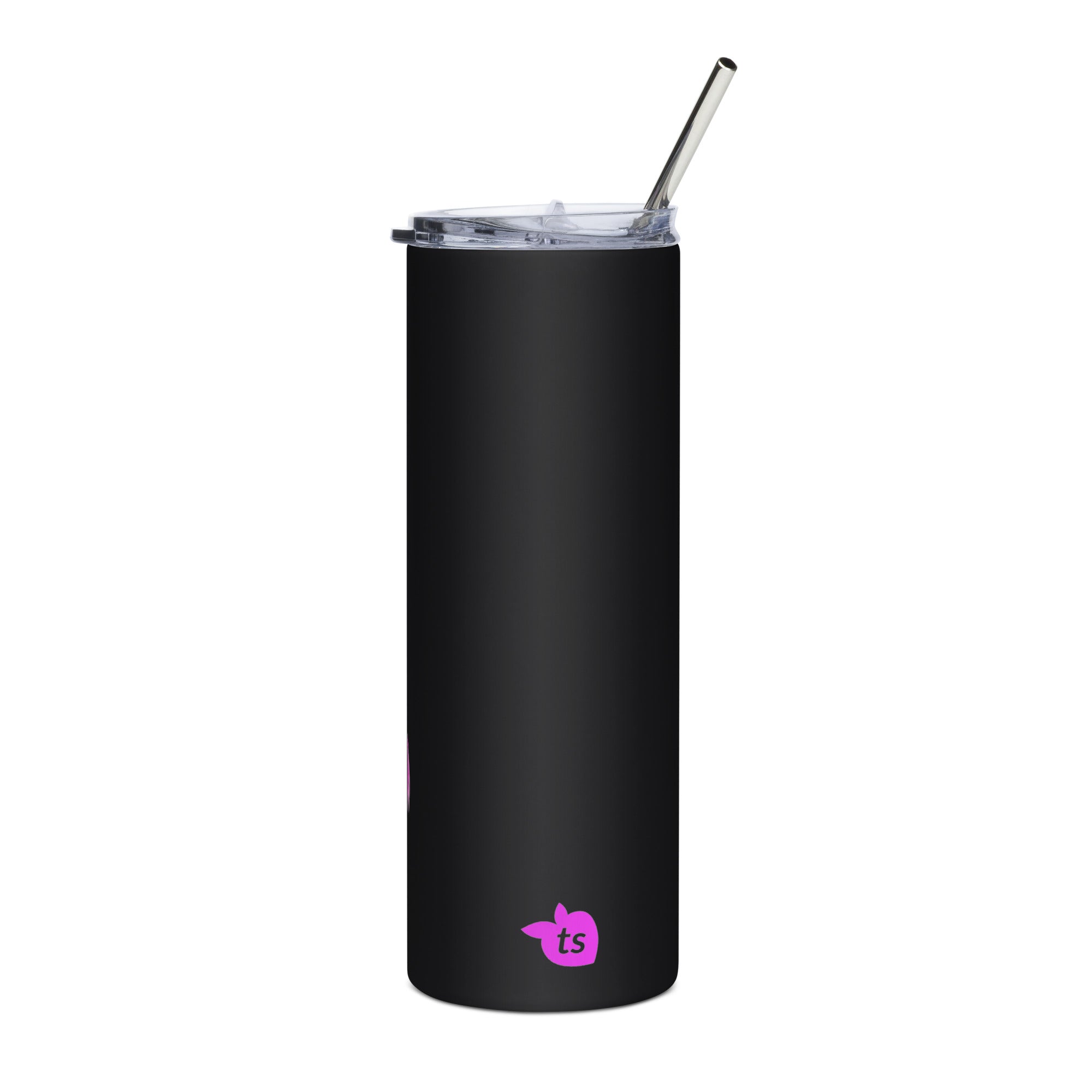 tsgabrielle® • Flamant 🦩 Rose • Tumbler • Stainless Steel • Black • 20 oz •