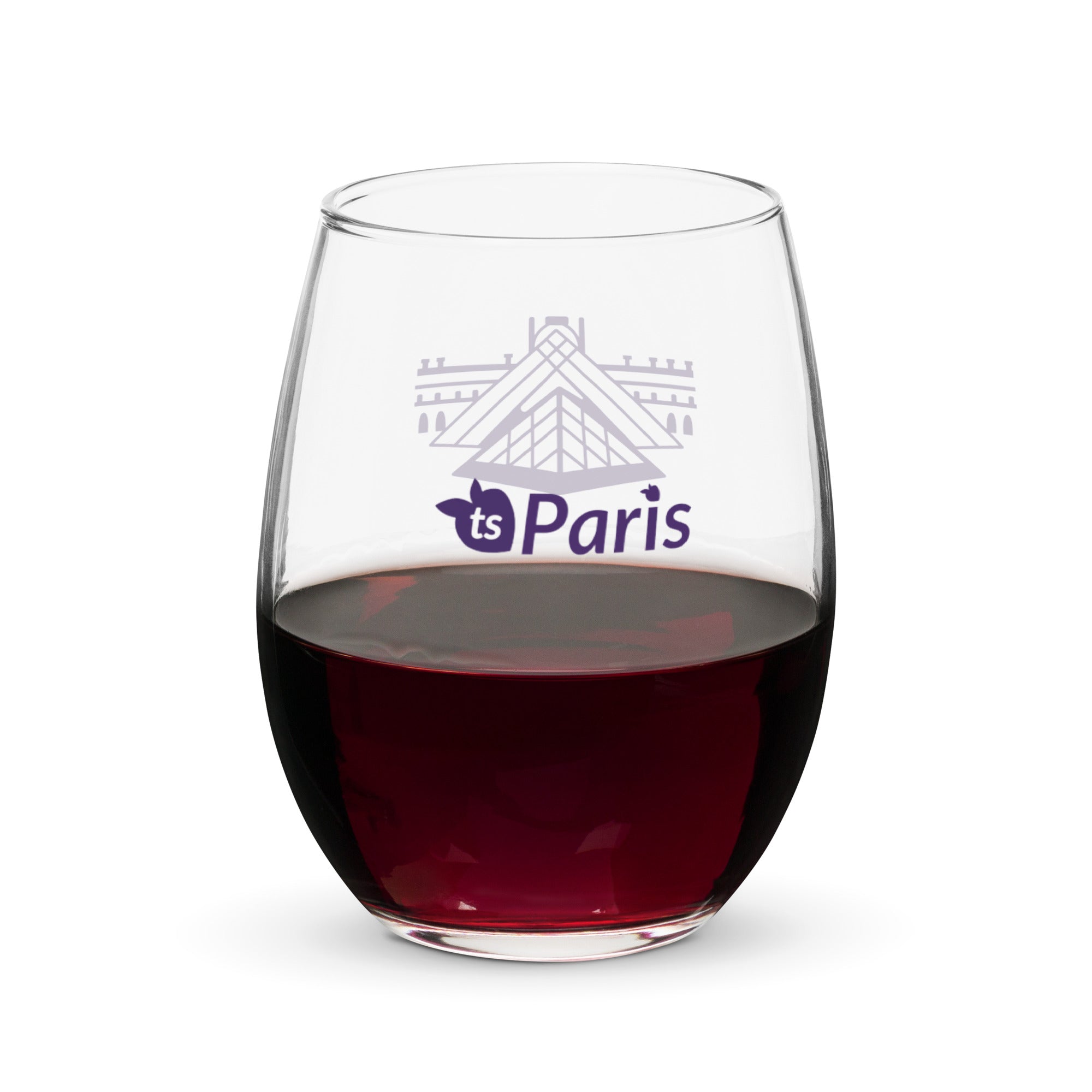 tsgabrielle® • Paris – The Louvre Pyramid • Stemless Wine Glass • 15 oz