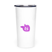 tsgabrielle® • Tapered Tumbler • White • Stainless Steel • 20 oz
