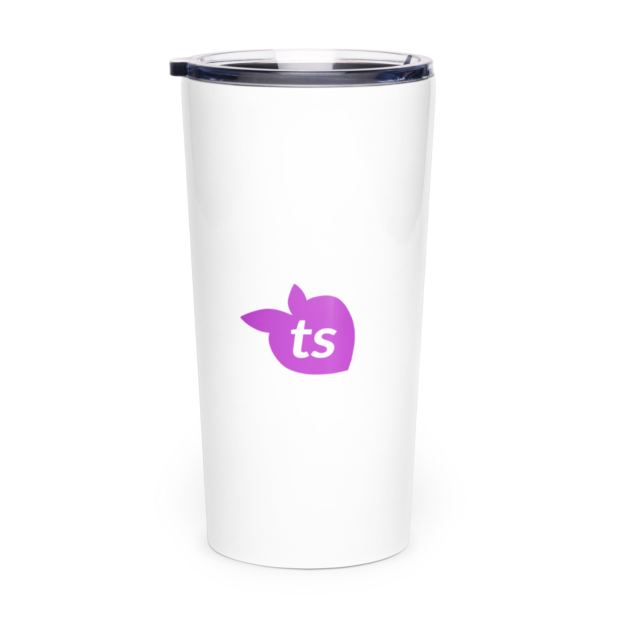 tsgabrielle® • Tapered Tumbler • White • Stainless Steel • 20 oz