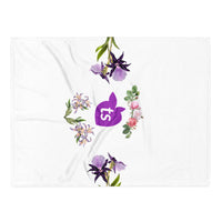 tsgabrielle® • TransFLOWer • Throw Blanket • White • 3 Sizes •