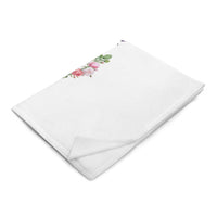 tsgabrielle® • TransFLOWer • Throw Blanket • White • 3 Sizes •
