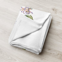 tsgabrielle® • TransFLOWer • Throw Blanket • White • 3 Sizes •