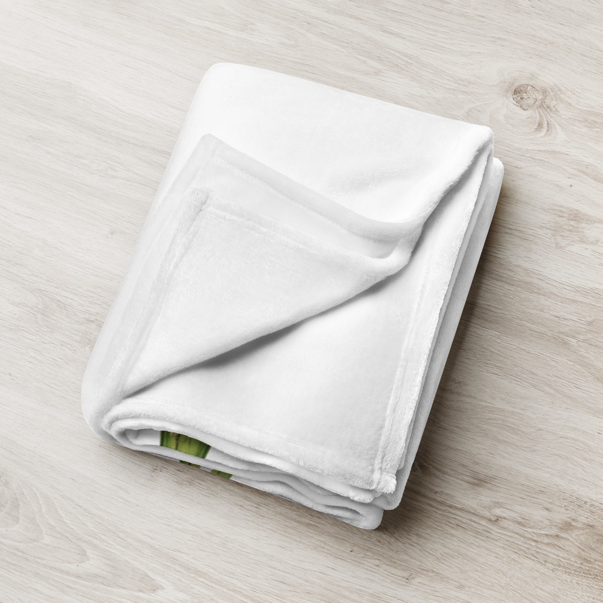 tsgabrielle® • TransFLOWer • Throw Blanket • White • 3 Sizes •