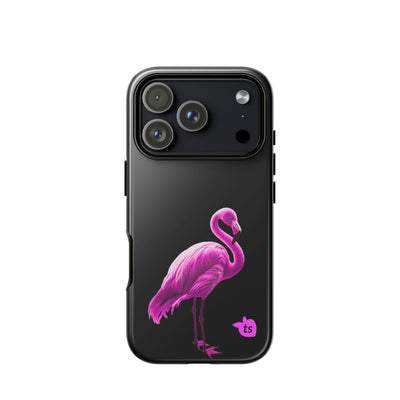 tsgabrielle® • Flamant🦩 Rose • Tough Case Compatible with iPhone® • Latest Models • iPhone 17 Pro Gloss Black