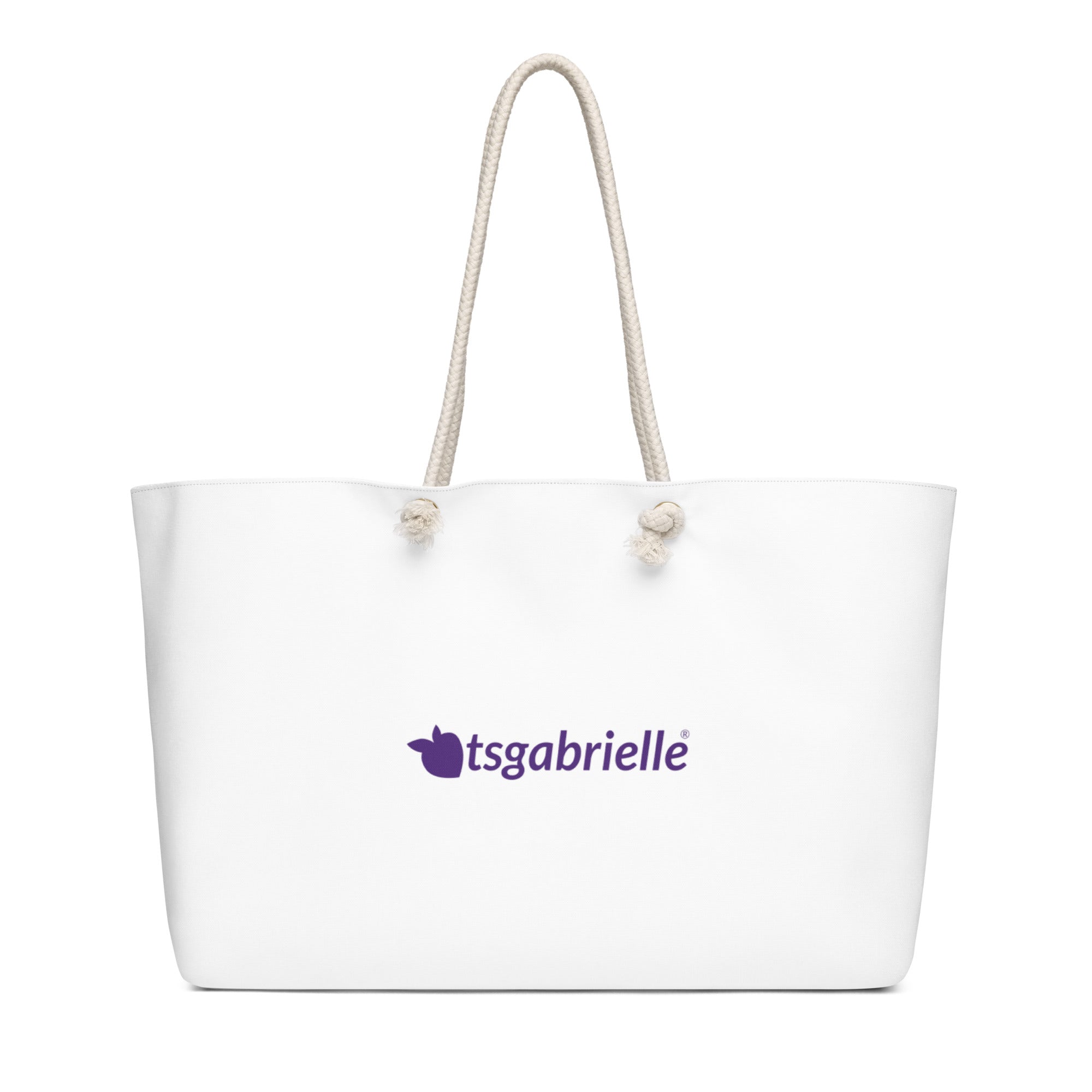 tsgabrielle® • Parigi - Arco di Trionfo • Borsa da weekend oversize • Bianca
