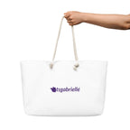 tsgabrielle® • Parigi - Arco di Trionfo • Borsa da weekend oversize • Bianca