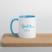 tsgabrielle® • Good Vibes Only • Mug with Color Inside • Ceramic • 11 oz