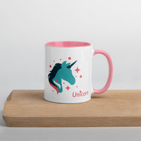 tsgabrielle® • Mug with Color Inside • 🦄 Unicorn - Seraphina • Ceramic • 11 oz