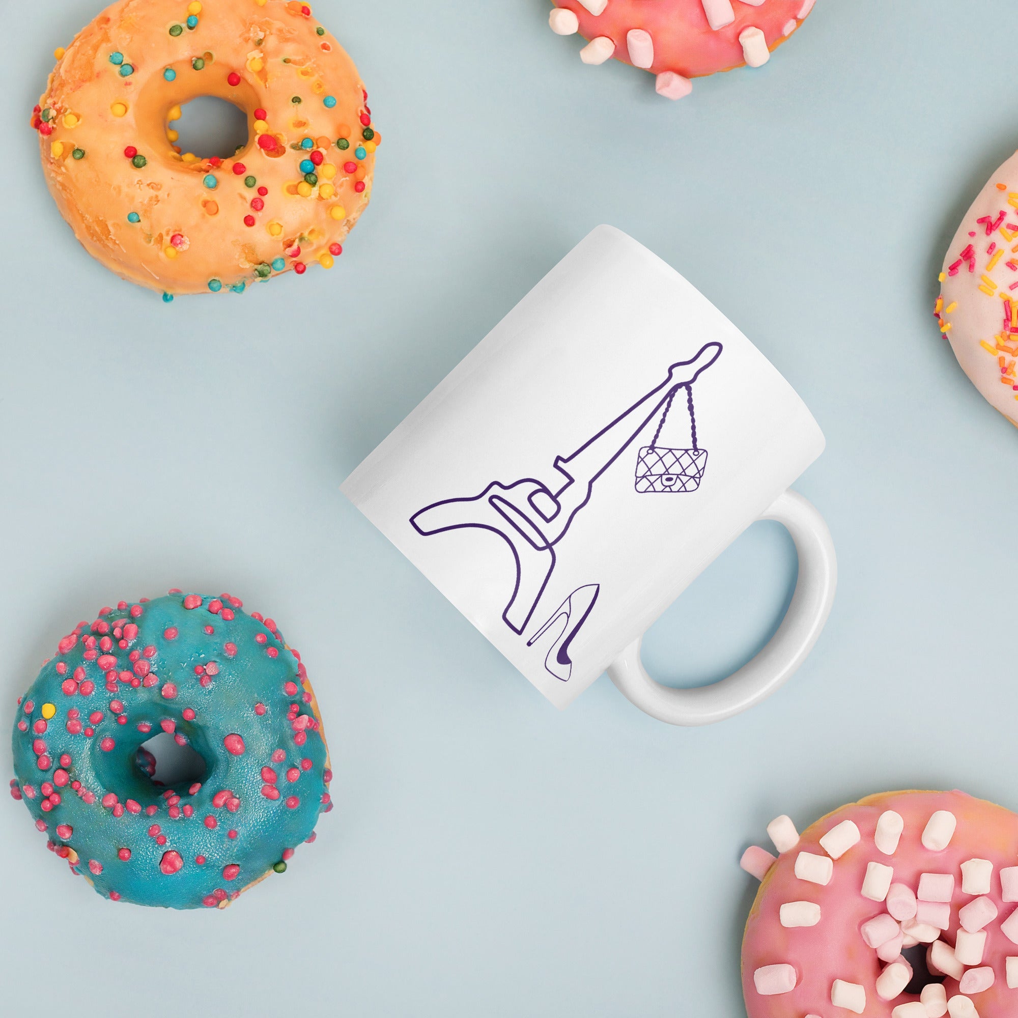 tsgabrielle® • Paris - La Tour Eiffel • Tazza lucida • Bianca • Ceramica • 325 ml