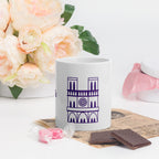 tsgabrielle® • Parigi - Cattedrale di Notre-Dame • Tazza lucida • Bianca • Ceramica • 3 misure