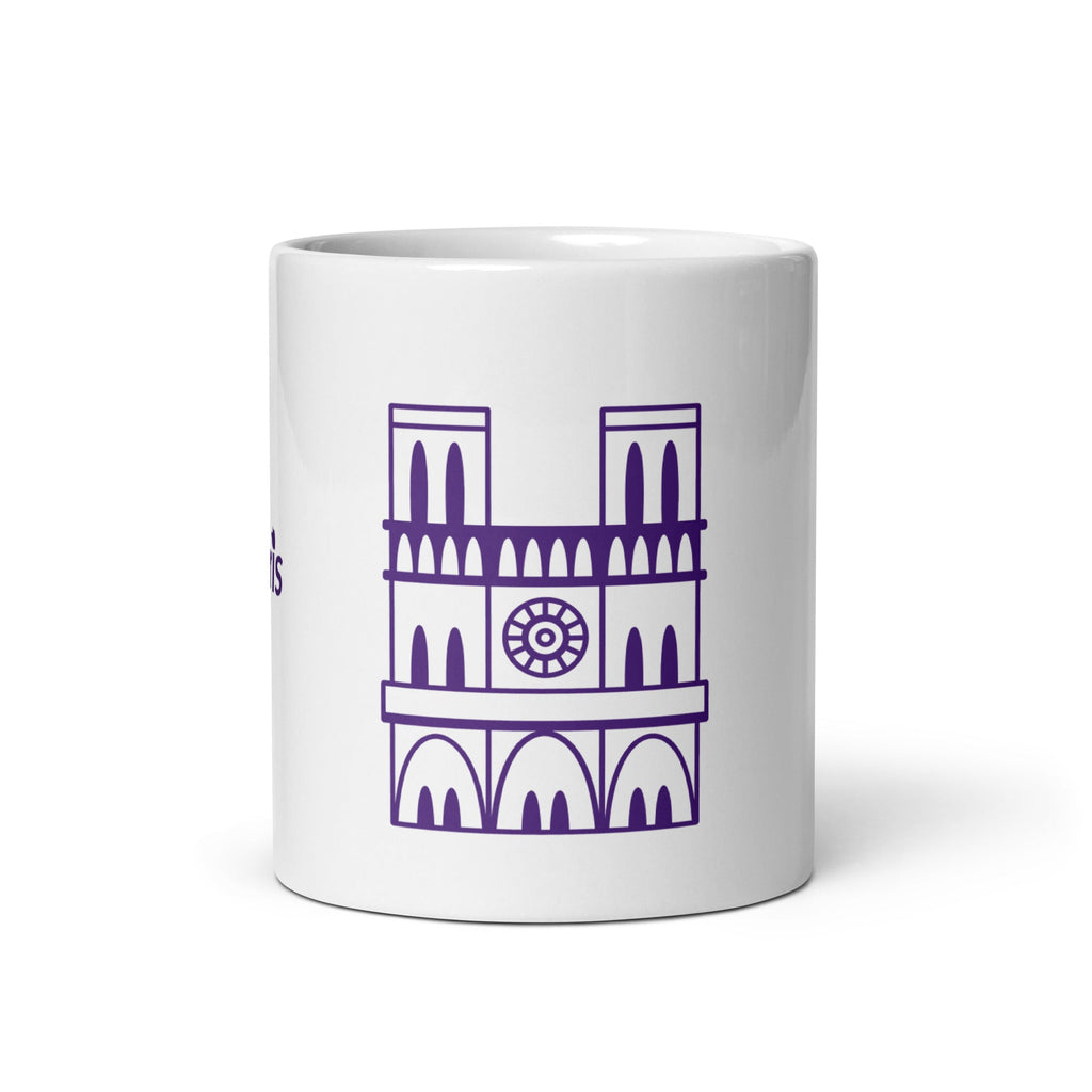tsgabrielle® • Parigi - Cattedrale di Notre-Dame • Tazza lucida • Bianca • Ceramica • 3 misure