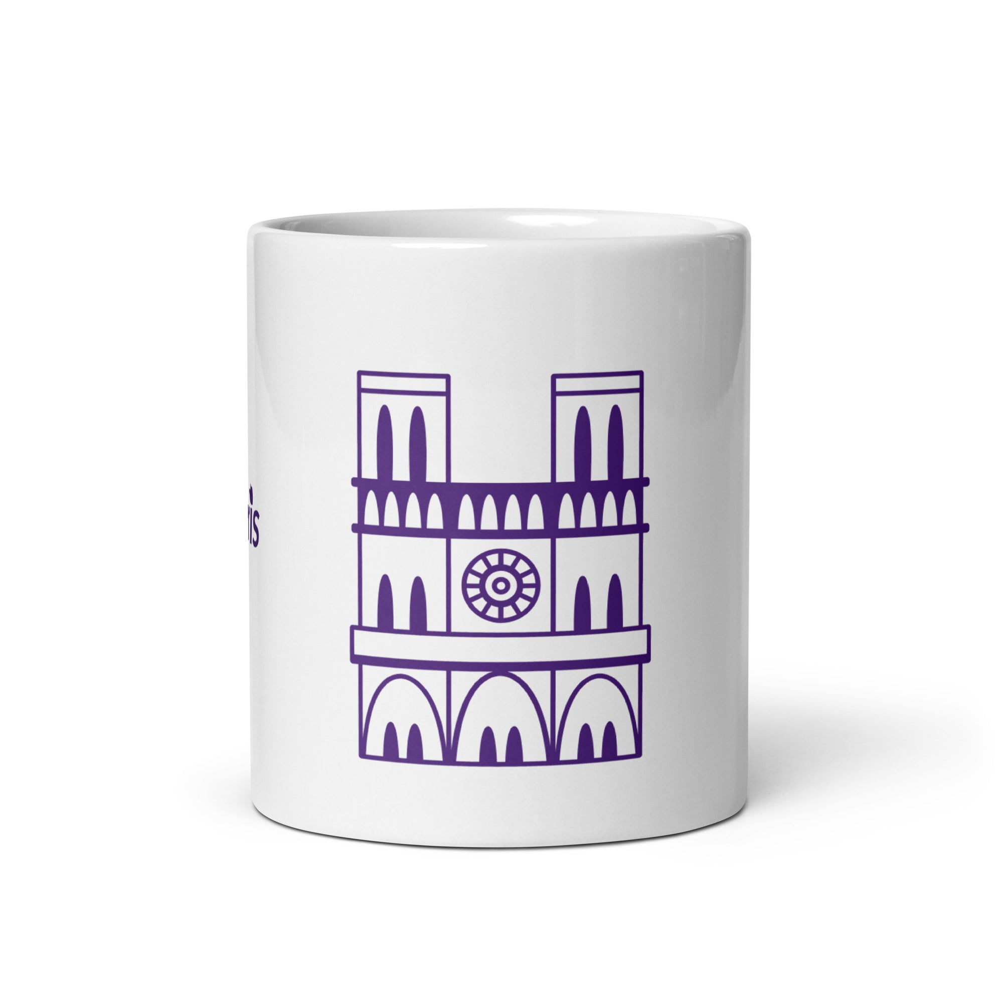 tsgabrielle® • Parigi - Cattedrale di Notre-Dame • Tazza lucida • Bianca • Ceramica • 3 misure