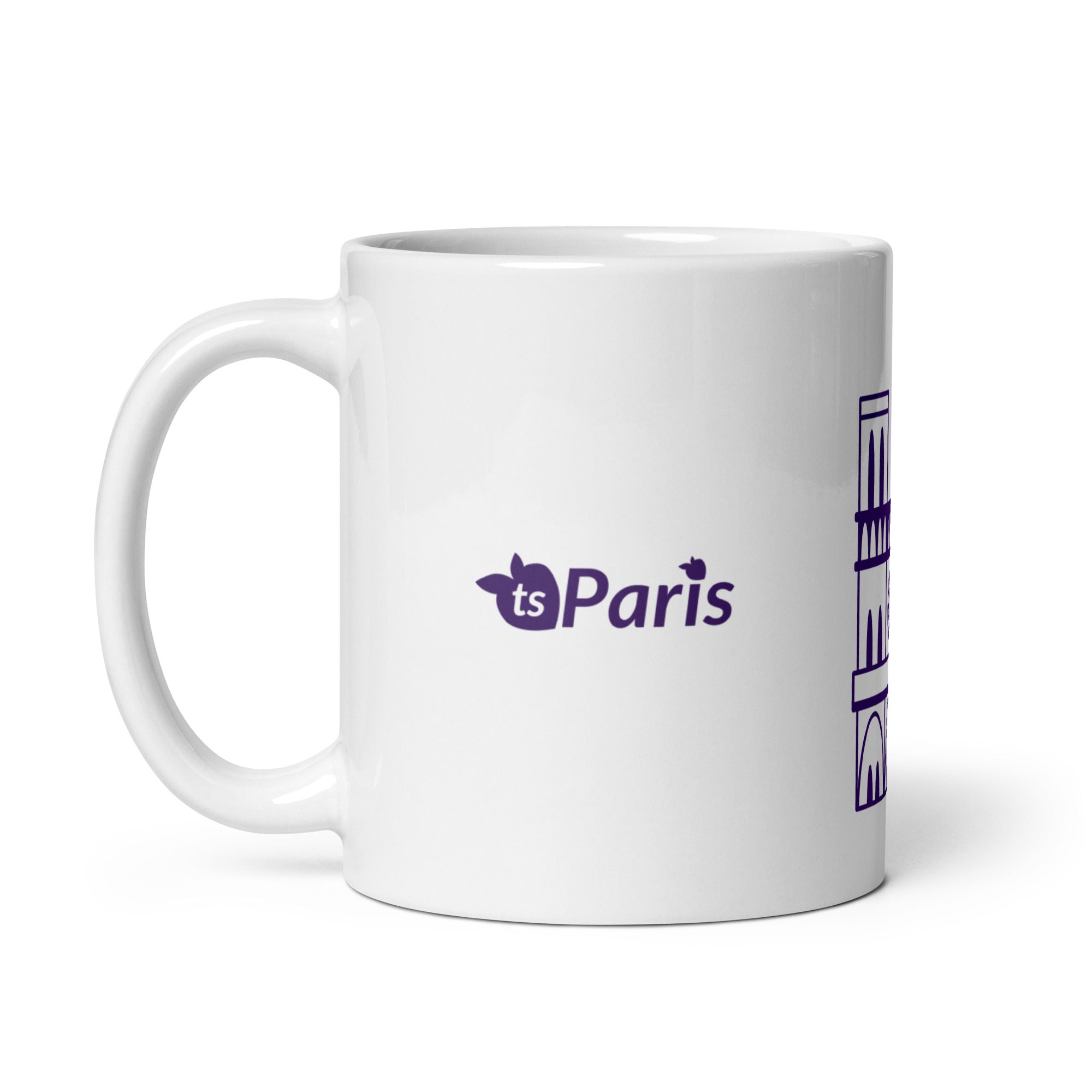 tsgabrielle® • Parigi - Cattedrale di Notre-Dame • Tazza lucida • Bianca • Ceramica • 3 misure