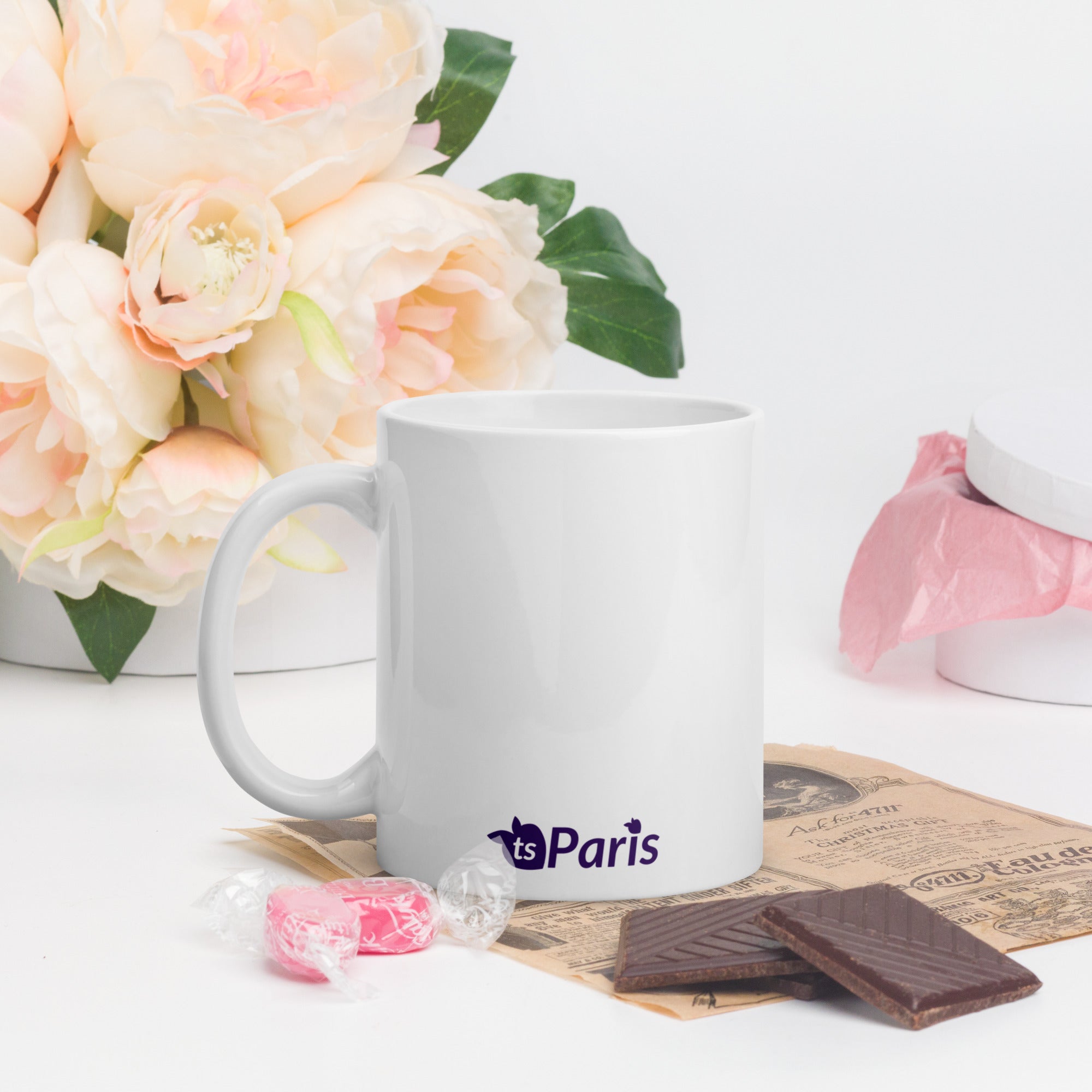 tsgabrielle® • Paris - La Tour Eiffel • Tazza lucida • Bianca • Ceramica • 325 ml