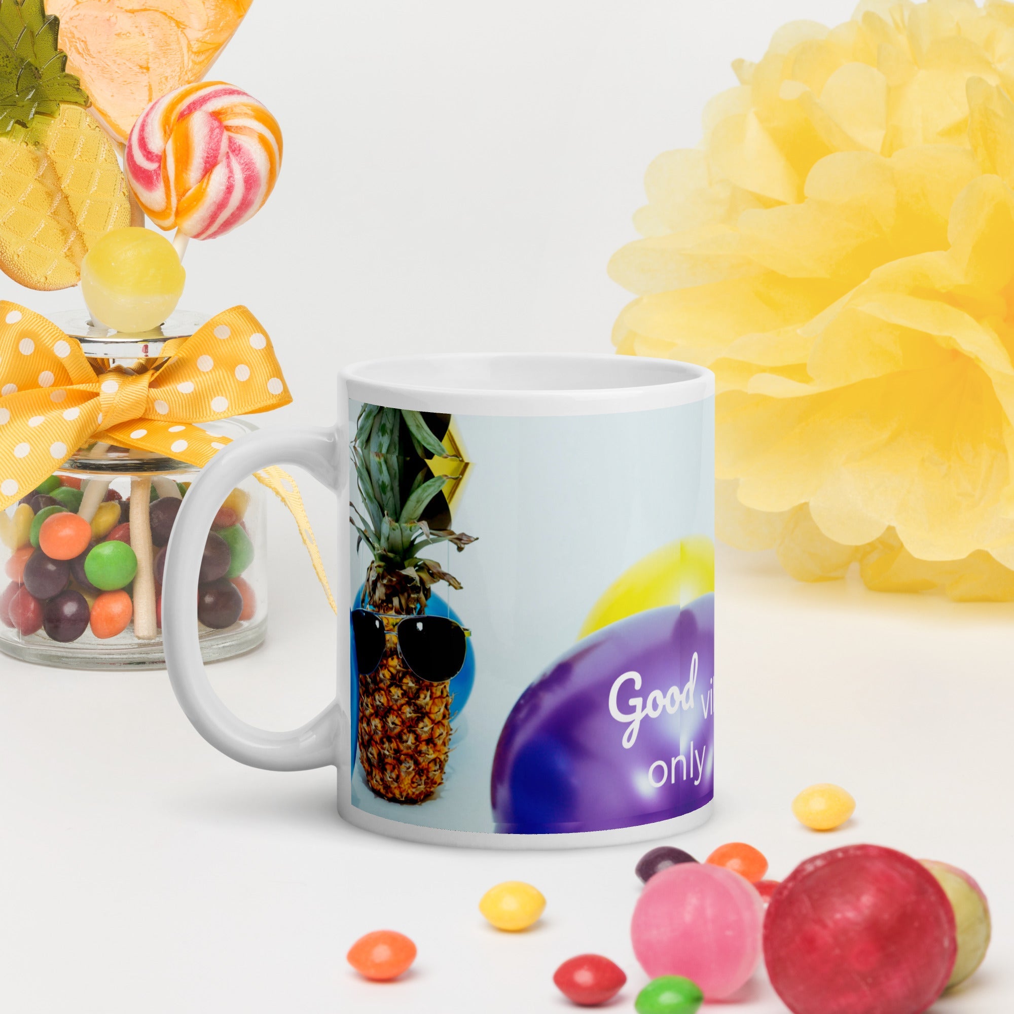 tsgabrielle® • Good Vibes Only • Glossy Mug • Black • Ceramic • 3 Sizes