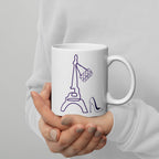 tsgabrielle® • Paris - La Tour Eiffel • Tazza lucida • Bianca • Ceramica • 325 ml