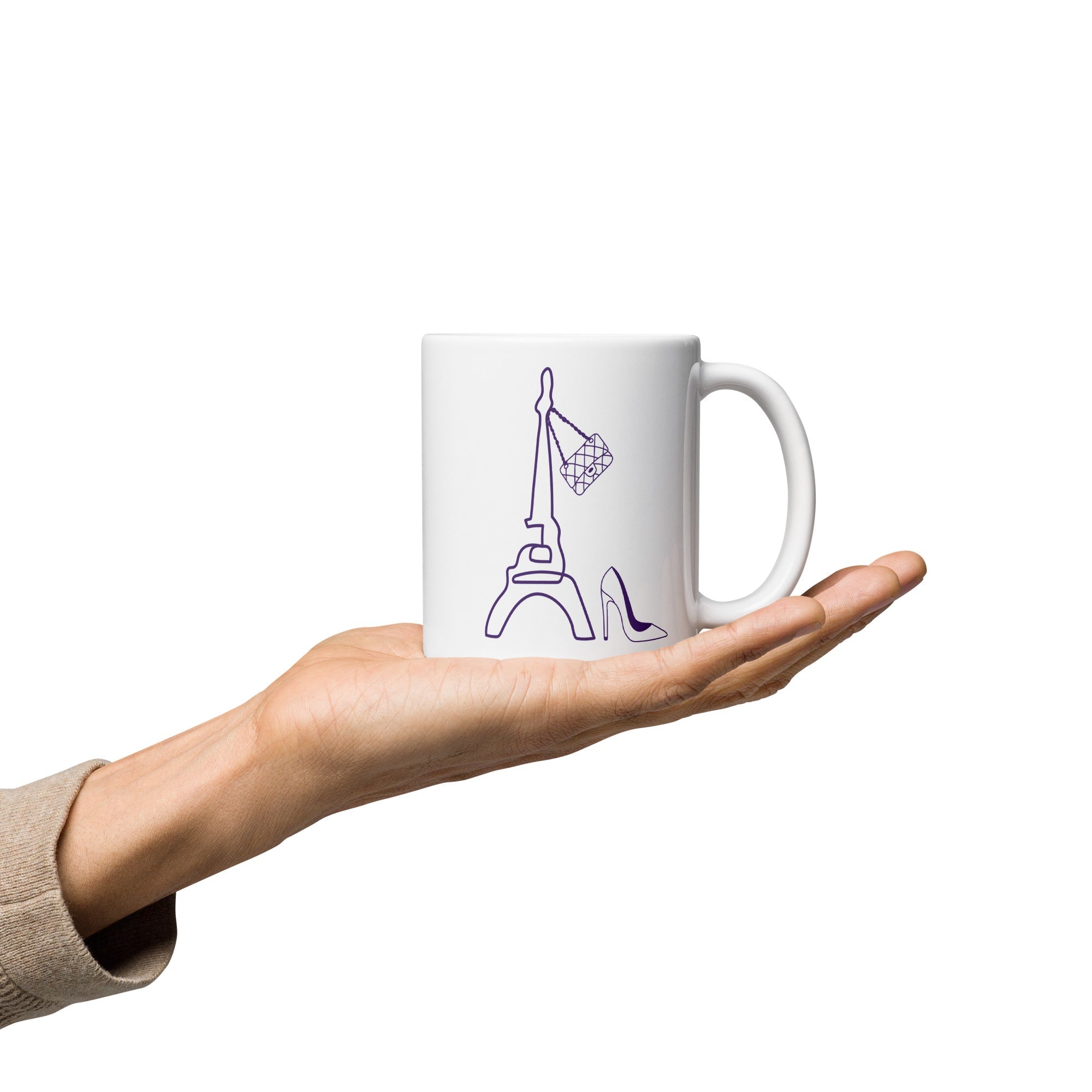 tsgabrielle® • Paris - La Tour Eiffel • Glossy Mug • White • Ceramic • 325 ml