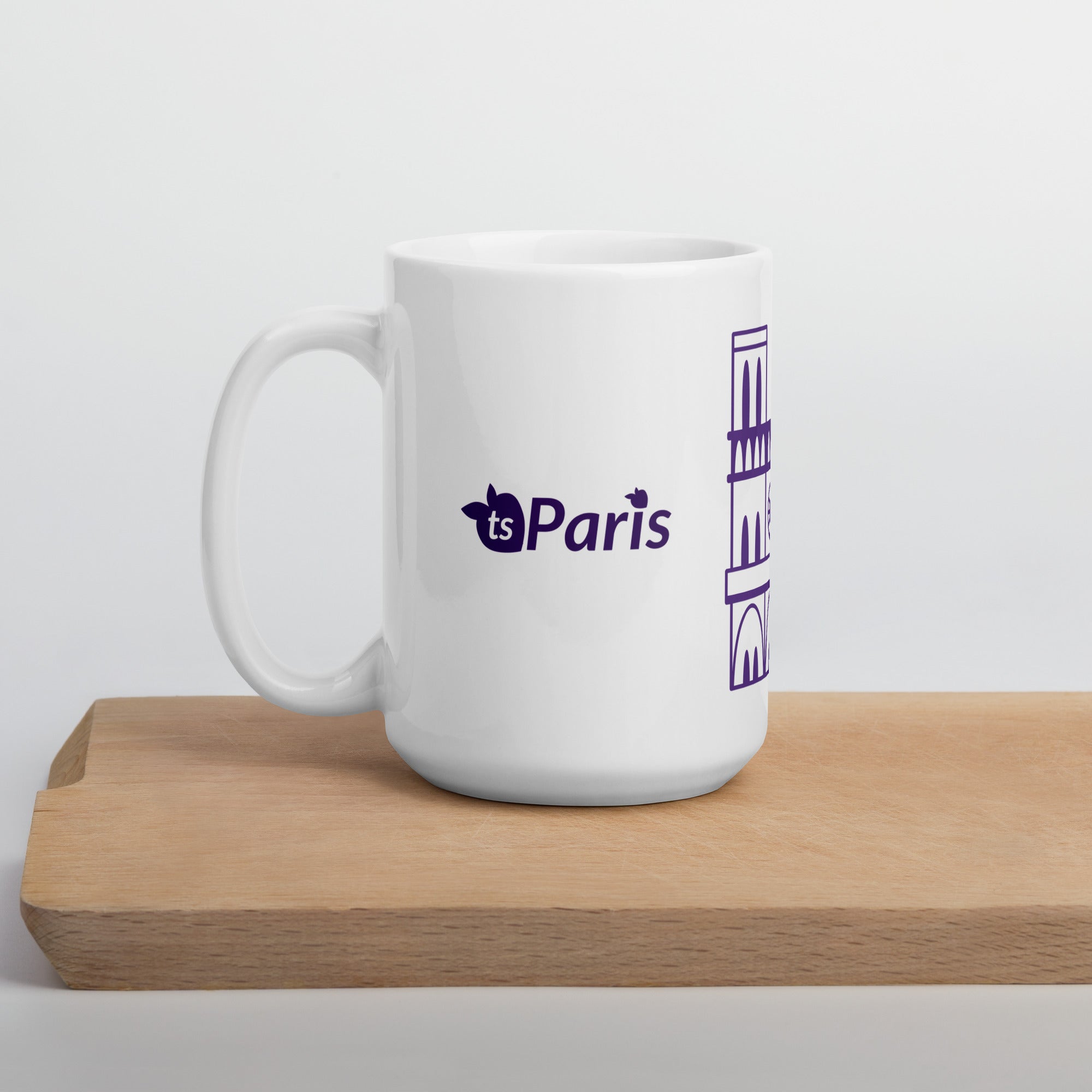 tsgabrielle® • Parigi - Cattedrale di Notre-Dame • Tazza lucida • Bianca • Ceramica • 3 misure