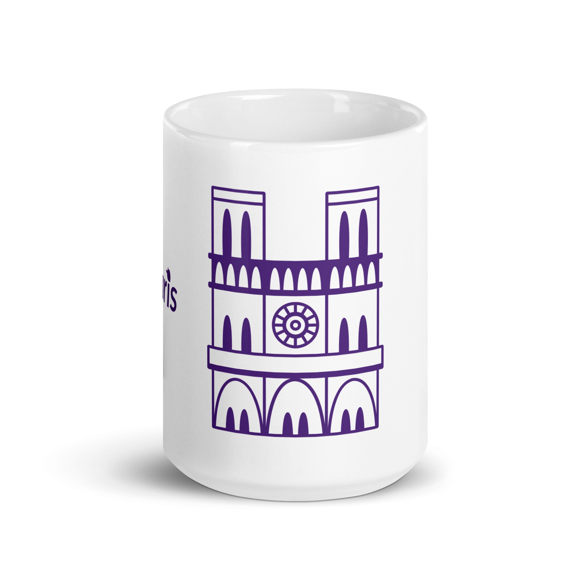 tsgabrielle® • Parigi - Cattedrale di Notre-Dame • Tazza lucida • Bianca • Ceramica • 3 misure
