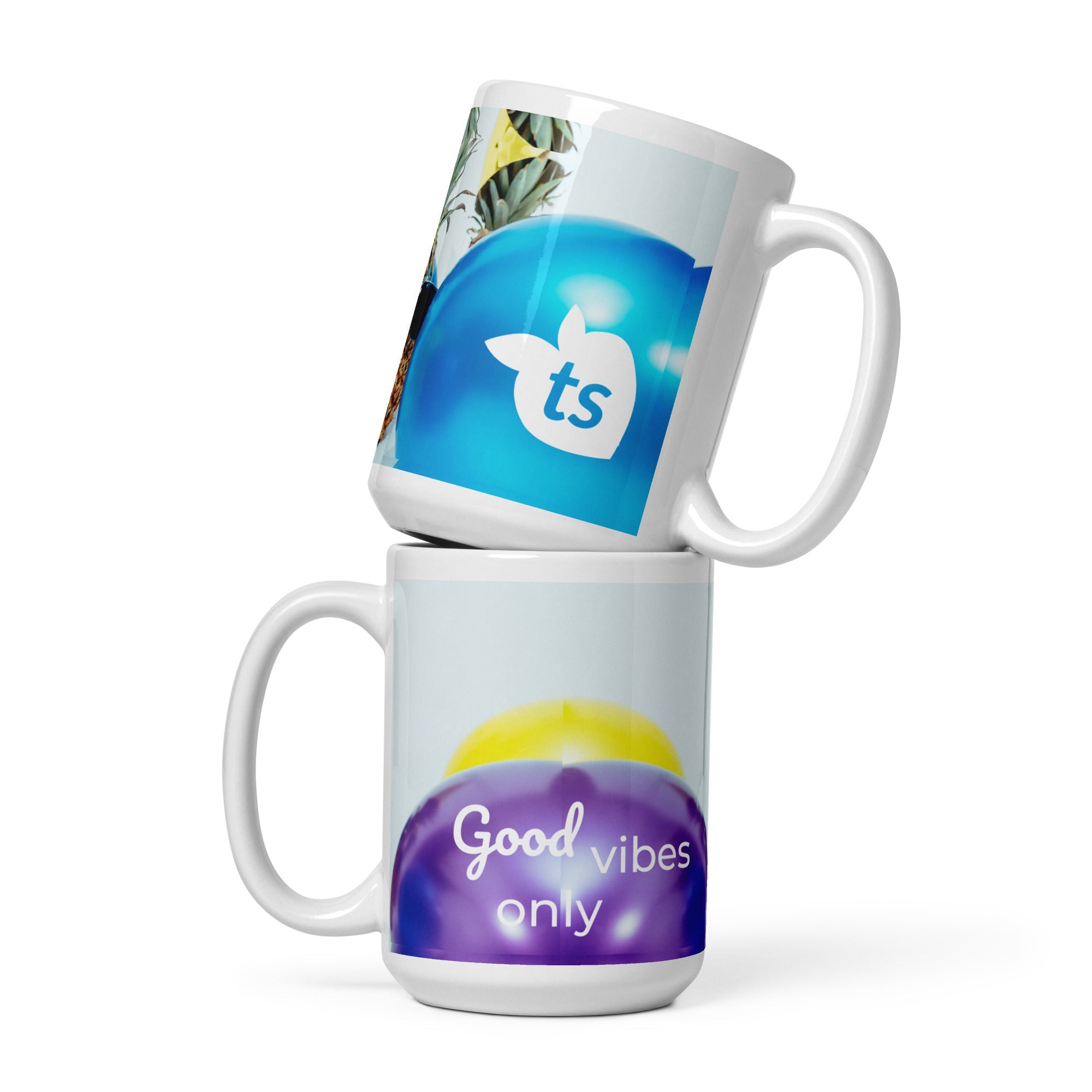 tsgabrielle® • Good Vibes Only • Glossy Mug • Black • Ceramic • 3 Sizes