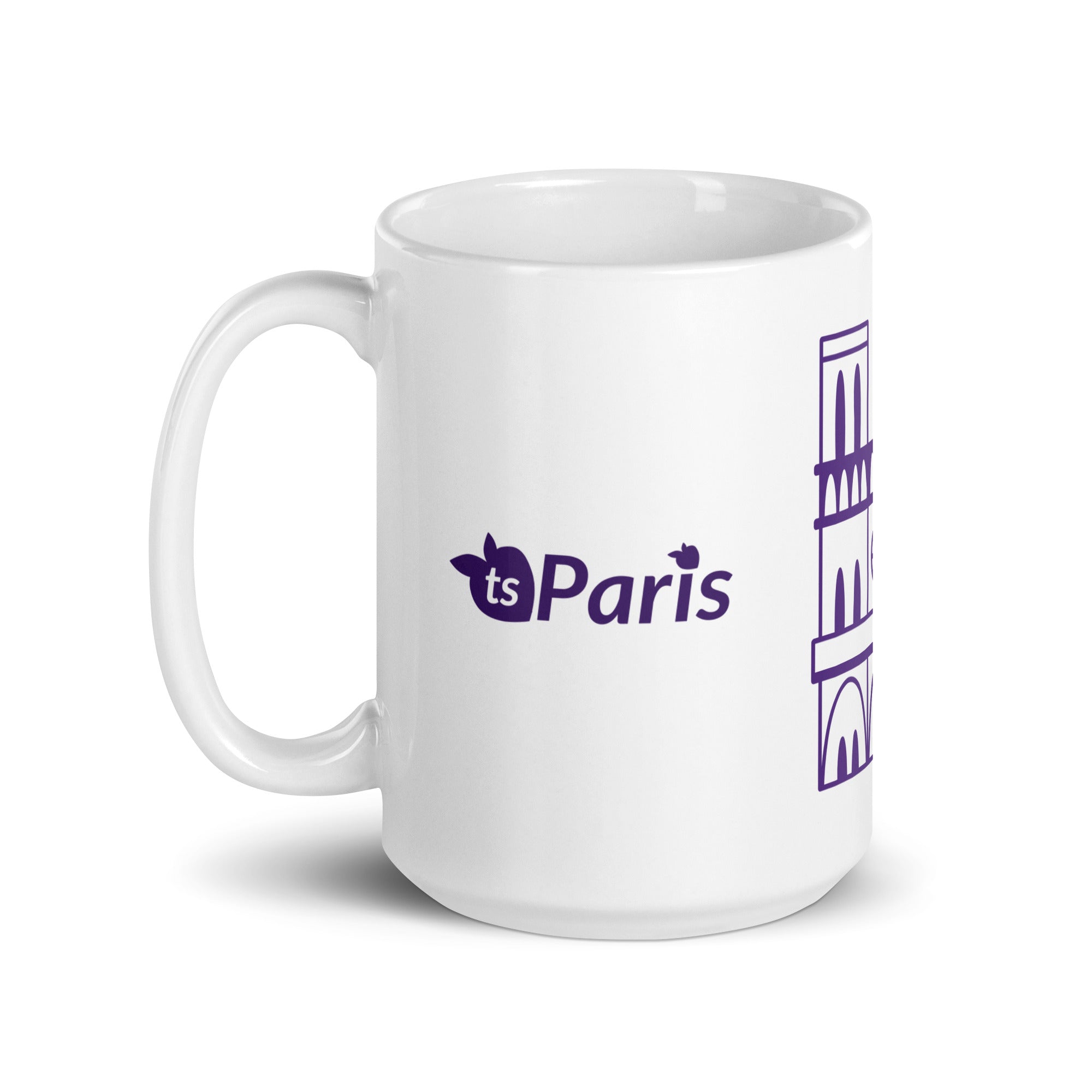 tsgabrielle® • Parigi - Cattedrale di Notre-Dame • Tazza lucida • Bianca • Ceramica • 3 misure