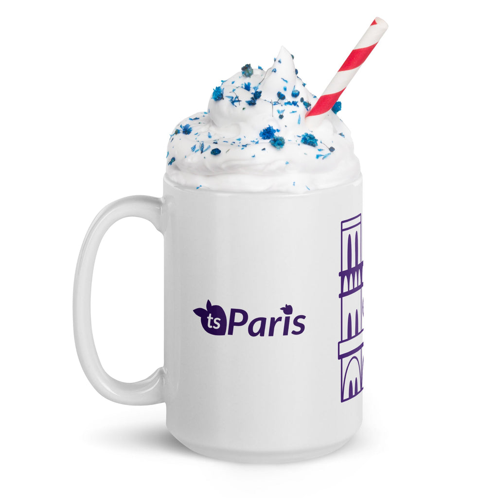 tsgabrielle® • Parigi - Cattedrale di Notre-Dame • Tazza lucida • Bianca • Ceramica • 3 misure