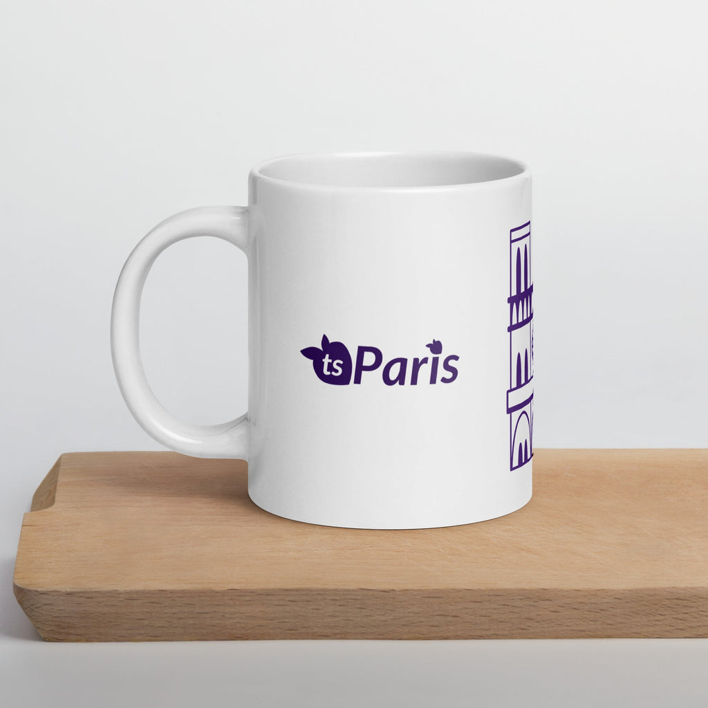 tsgabrielle® • Parigi - Cattedrale di Notre-Dame • Tazza lucida • Bianca • Ceramica • 3 misure
