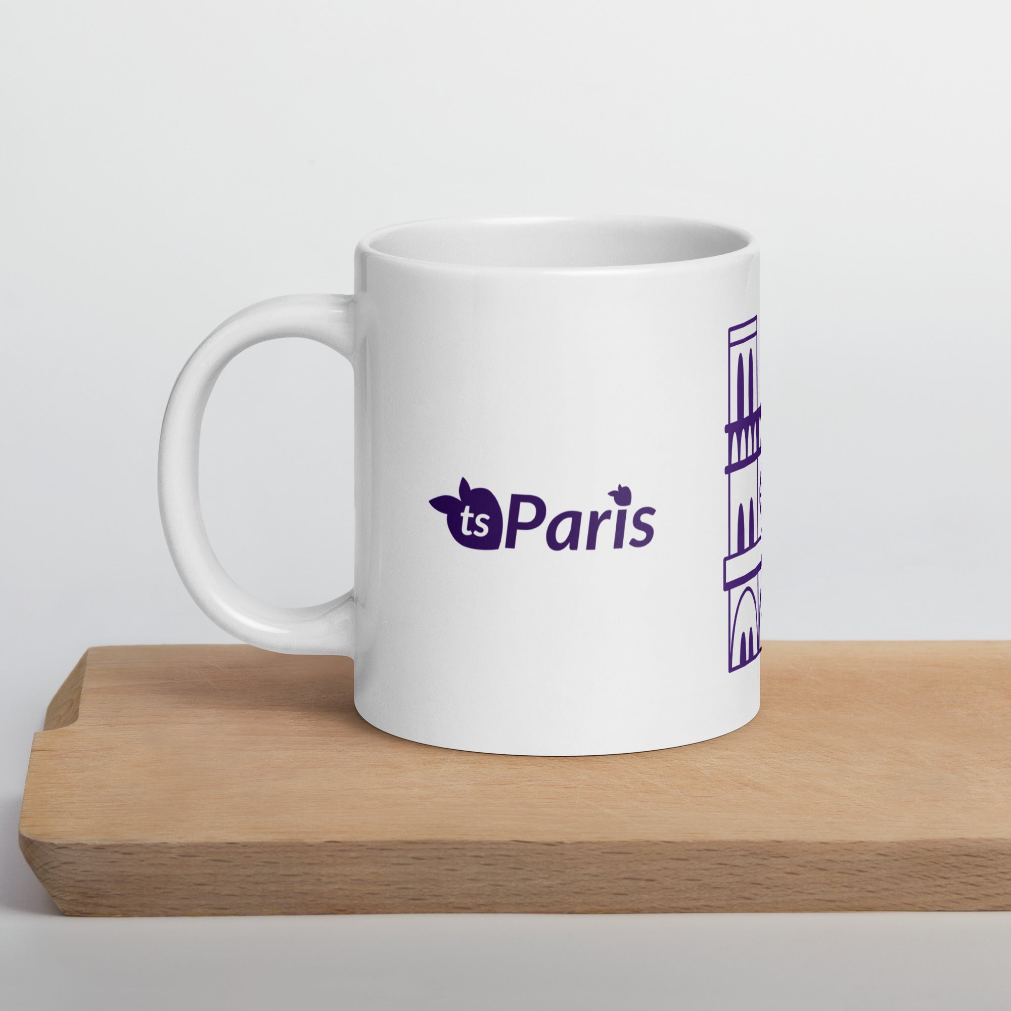 tsgabrielle® • Parigi - Cattedrale di Notre-Dame • Tazza lucida • Bianca • Ceramica • 3 misure