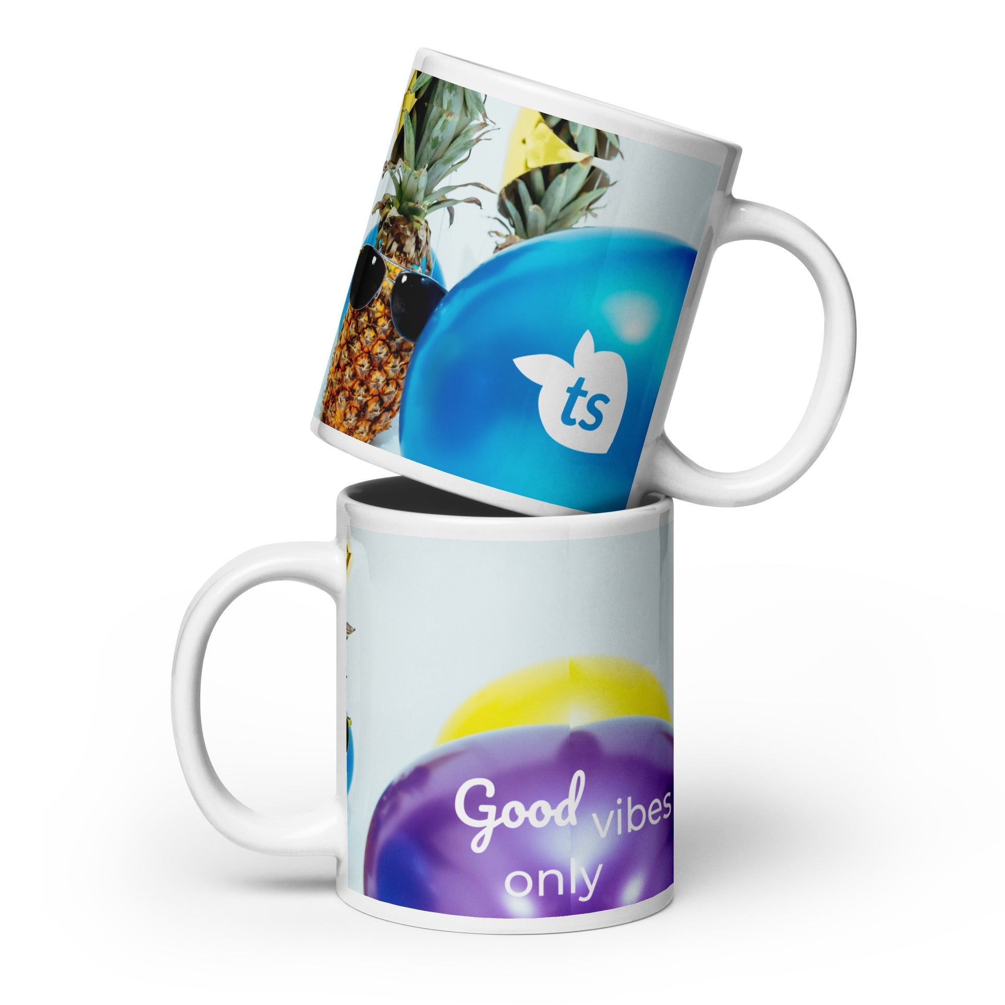 tsgabrielle® • Good Vibes Only • Glossy Mug • Black • Ceramic • 3 Sizes